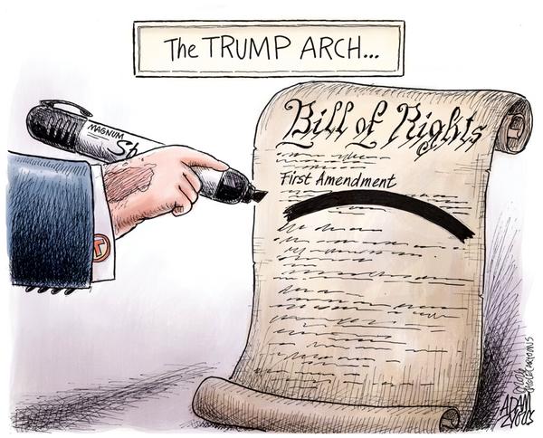 Trump Redacts First Amendment
