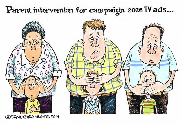 Parent intervention for Midterm 2026 TV ads...