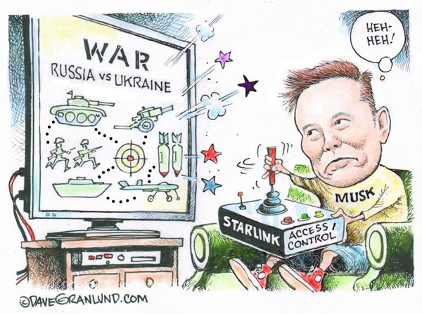 Ukraine Russia war Starlink control