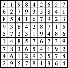 Answers to Previous Sudoku Puzzle