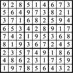 Answers to Previous Sudoku Puzzle