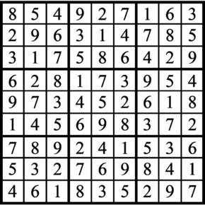 Answers to Previous Sudoku Puzzle