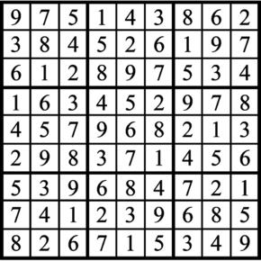 Answers to Previous Sudoku Puzzle