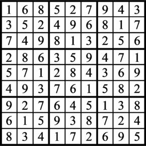 Answers to Previous Sudoku Puzzle