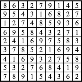 Answers to Previous Sudoku Puzzle