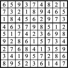 Answers to Previous Sudoku Puzzle