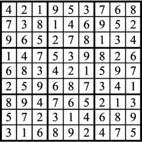 Answers to Previous Sudoku Puzzle