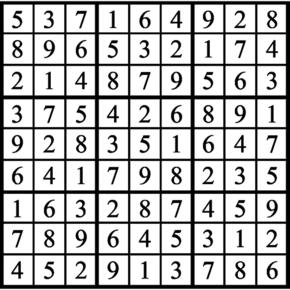 Answers to Previous Sudoku Puzzle