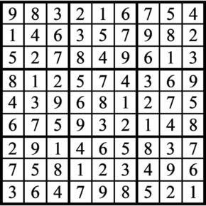 Answers to Previous Sudoku Puzzle