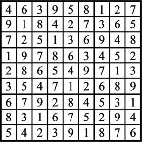 Answers to Previous Sudoku Puzzle