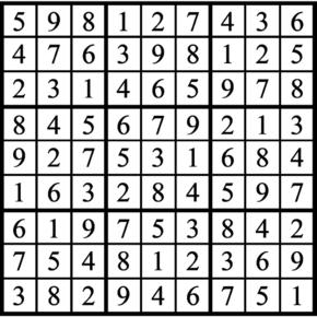 Answers to Previous Sudoku Puzzle