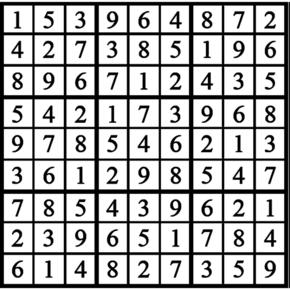 Answers to Previous Sudoku Puzzle