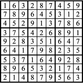 Answers to Previous Sudoku Puzzle