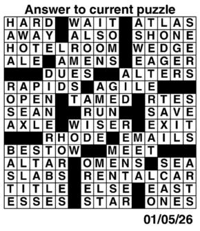 Answers to Previous Crossword