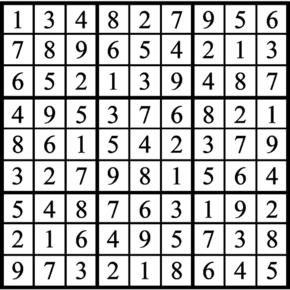 Answers to Previous Sudoku Puzzle