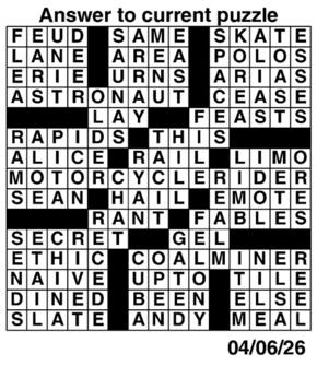Answers to Previous Crossword