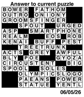 Answers to Previous Crossword