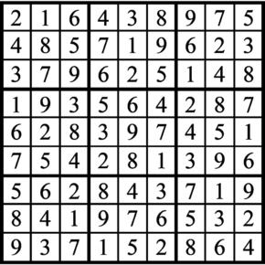 Answers to Previous Sudoku Puzzle