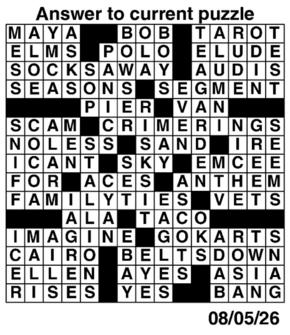 Answers to Previous Crossword