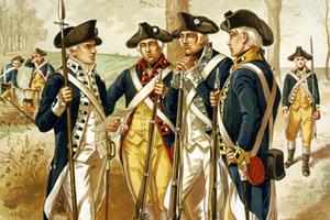 Continental Army members