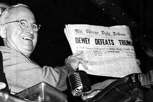 Dewey defeats Truman