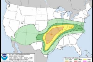 National Weather Service's Storm Prediction Center/TNS