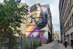 Some companies offer tours that let you explore Glasgow’s many murals. (Jessica Shaw, Rick Steves’ Europe)