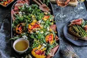 This salad is fresh, summery and a wine lover’s dream. (California Wine Institute/TCA)