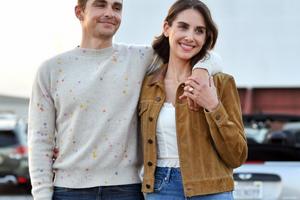 Bang Showbiz / David Franco has shared his wife Alison Brie likes to recreate 'sloppy' and 'awkward' kisses she has seen in reality TV shows with him