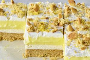 This four-layer, no-bake dessert is a must for lemon lovers! (Alex Lepe/TCA)