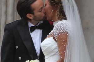 Bang Showbiz / Rory McPhee and Mel B at their first wedding in London.