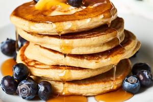 These high-protein three-ingredient cottage cheese pancakes have the most incredible fluffy texture and subtly sweet flavor. (Joe Lingeman/TCA)