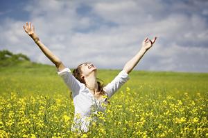 Thankful woman. Dreamstime/TCA
