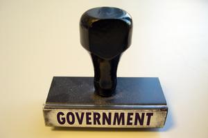 Rubber stamp that reads GOVERNMENT. Dreamstime/TCA