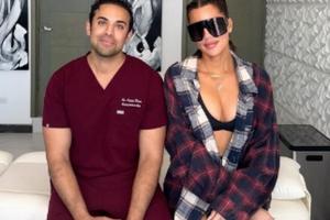 Bang Showbiz / Khloe Kardashian has paid a visit to the same clinic her sister had stem cell therapy