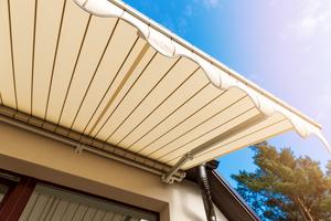 An awning adds interest and prevents damage from harmful sun rays. (Dreamstime/TCA)