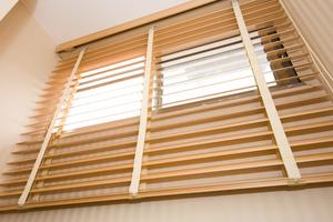 Wood blinds add both form and function. (Dreamstime/TCA)