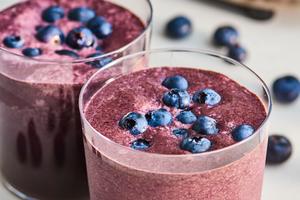 his mixed berry smoothie features the creamiest component. (Joe Lingeman/TCA)