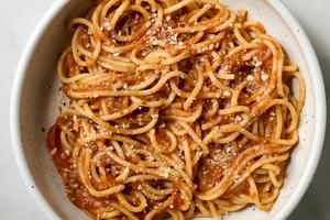 This sauce takes less than an hour from start to finish. (Alex Lepe/TCA)