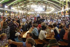 During Oktoberfest, Munich’s Wies’n grounds host around 15 gigantic tents, all of which operate like pop-up beer halls. (Rick Steves, Rick Steves’ Europe)