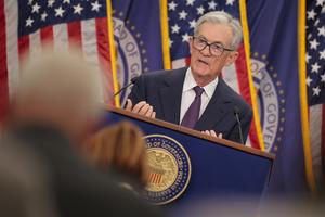 Federal Reserve Chair Jerome Powell speaks during a news conference following a two-day meeting of the Federal Open Market Committee at the Federal Reserve on Sept. 17, 2025, in Washington, D.C. In the face of a softening labor market, Powell announced a quarter-point cut to the federal funds rate, bringing rates down to a new range of 4 percent to 4.25 percent. (Chip Somodevilla/Getty Images/TNS)