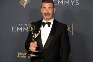 LOS ANGELES, CALIFORNIA - SEPTEMBER 07: Jimmy Kimmel, winner of the Outstanding Host for a Game Show Award for 