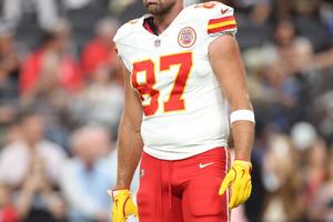 Bang Showbiz / Travis Kelce has played down talk of a rift