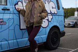 Bang Showbiz / Bonnie Blue's trademark' Bang Bus' ground to an abrupt halt outside a Cambridge University building when security officers intervened during one of the model's student tour stunts.