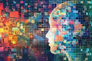 Mosaic visualization of AI. Dreamstime/TCA