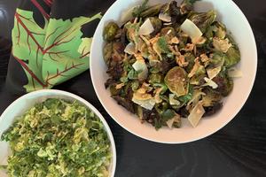 The strong vegetal flavor of Brussels sprouts mellows with the addition of other bold flavors. (JeanMarie Brownson/TCA)