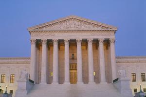Supreme Court Building at dusk Washington DC. Dreamstime/TCA