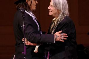 Bang Showbiz / Johnny Depp and Patti Smith performing at Carnegie Hall