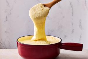 A French comfort food classic of rich and creamy mashed potatoes with the ultimate cheese pull. (Rachel Vanni/TCA)