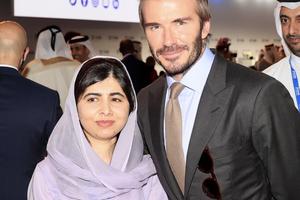 Bang Showbiz / Malala Yousafzai and Sir David Beckham in 2022